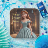 かわいらしプリンセス ペーパープレート (パーティー)