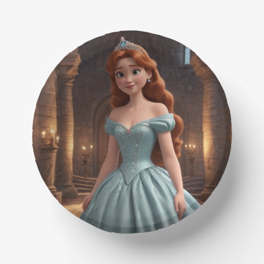 かわいらしプリンセス ペーパーボウル (正面)