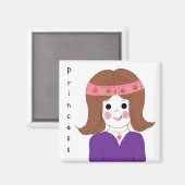 かわいらしプリンセス マグネット (正面/裏面)