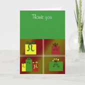 かわいらしプレゼント – ありがとう サンキューカード (正面)