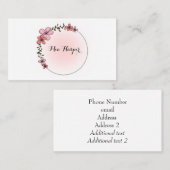 かわいらしプロフェッショナルパーソナライズされた 名刺 (正面/裏面)