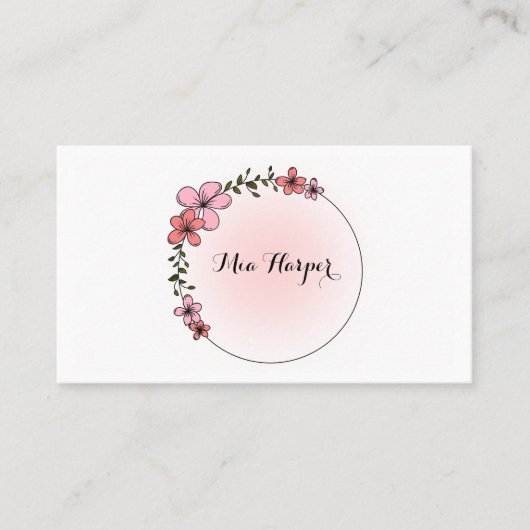 かわいらしプロフェッショナルパーソナライズされた 名刺 (正面)