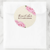 かわいらしベーカリーバラステッカー ラウンドシール (バッグ)