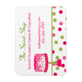 かわいらしベーカリー名刺マグネット マグネット (縦)