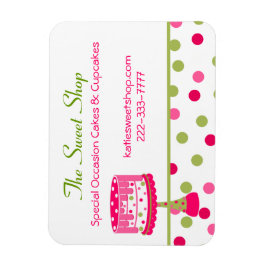 かわいらしベーカリー名刺マグネット マグネット