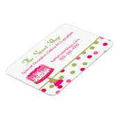 かわいらしベーカリー名刺マグネット マグネット (左側)