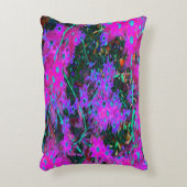 かわいらしホットピンク、マゼンタ、アクアブルー アクセントクッション (正面(垂直))
