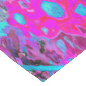 かわいらしホットピンク、マゼンタ、アクアブルー テーブルクロス (アングル)