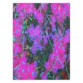 かわいらしホットピンク、マゼンタ、アクアブルー テーブルクロス (正面)