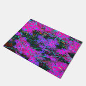 かわいらしホットピンク、マゼンタ、アクアブルー ドアマット (アングル)