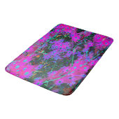 かわいらしホットピンク、マゼンタ、アクアブルー バスマット (アングル)