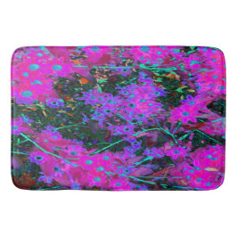 かわいらしホットピンク、マゼンタ、アクアブルー バスマット