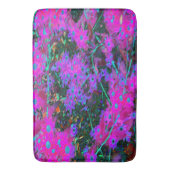 かわいらしホットピンク、マゼンタ、アクアブルー バスマット (正面縦)