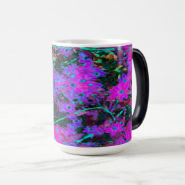 かわいらしホットピンク、マゼンタ、アクアブルー モーフィングマグカップ