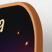 かわいらしボールパーソナライズされたパドル ピックルボールラケット (左詳細)