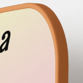 かわいらしボールパーソナライズされたパドル ピックルボールラケット (左詳細)