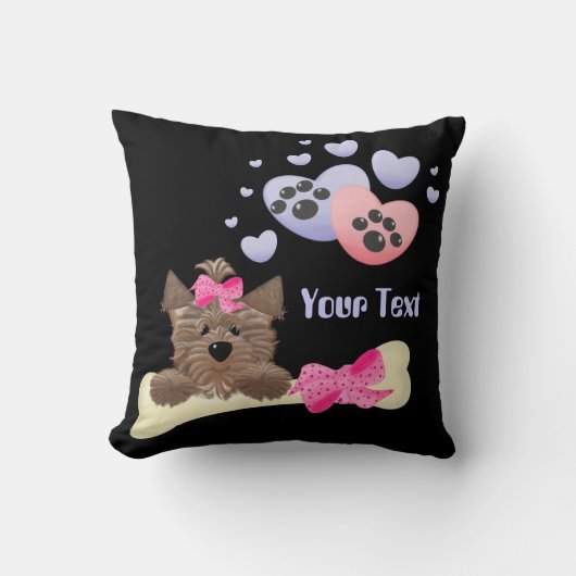 かわいらしボーンアメリカのMoJo枕 クッション (正面)