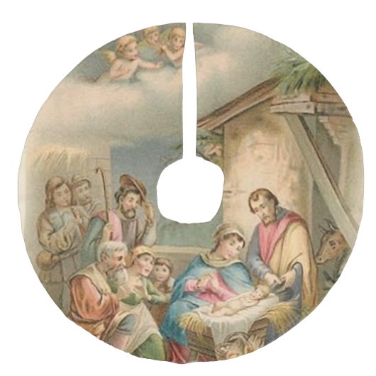 「かわいらしマンガー・シーン」 フェイクリネンツリースカート (正面)