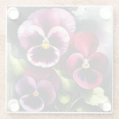 かわいらしマーンダーク赤パン水の色絵を描色 ガラスコースター (裏面)