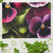 かわいらしマーンダーク赤パン水の色絵を描色 キッチンタオル (折り畳み)