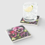 かわいらしマーンダーク赤パン水の色絵を描色 ストーンコースター (横)