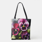 かわいらしマーンダーク赤パン水の色絵を描色 トートバッグ (裏面)