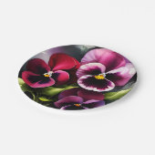 かわいらしマーンダーク赤パン水の色絵を描色 ペーパープレート (アングル)