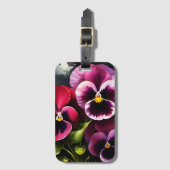 かわいらしマーンダーク赤パン水の色絵を描色 ラゲッジタグ (正面縦)