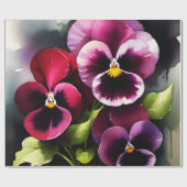 かわいらしマーンダーク赤パン水の色絵を描色 ラッピングペーパー (フラット)