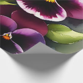 かわいらしマーンダーク赤パン水の色絵を描色 ラッピングペーパー (角)