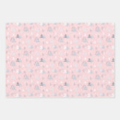 かわいらしミニマルクリスマス ラッピングペーパーシート (正面3)