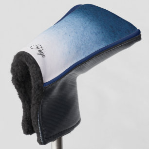 かわいらしモダングラディエント水彩夜空w名前 ゴルフヘッドカバー