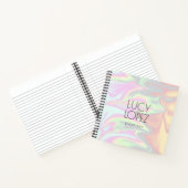 かわいらしモダンスタイリッシュエレガント雛ホログラフィック ノートブック (内部)