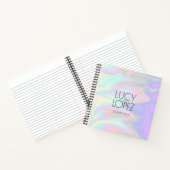 かわいらしモダンスタイリッシュエレガント雛ホログラフィック ノートブック (内部)