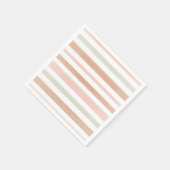 かわいらしモダンストライプ スタンダードカクテルナプキン (角)