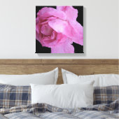 かわいらしモダンピンクシンプルのスタイリッシュフローラ キャンバスプリント (インサイチュ (寝室))