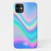 かわいらしモダンフェイクIridescent付き/名前 Case-Mate iPhoneケース (裏面)