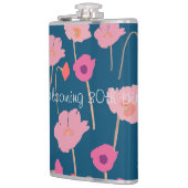 かわいらしモダンフローラカスタム誕生日 フラスク (左)