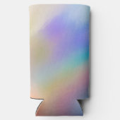 かわいらしモダン勾配水色銀河系背景 スリム缶クーラー (裏面)