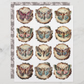 かわいらしモッ絵を描クの樺の木スライスイラスト (正面/裏面)