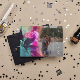 かわいらしユニークWhimisical Pink Rose 結婚 Photo's 招待状