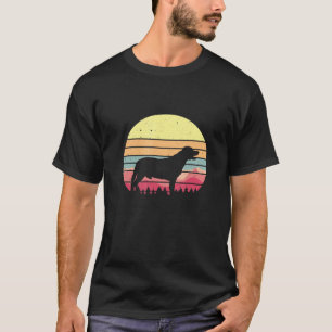 かわいらしラブラドールリトリバーレトロデザイン Tシャツ