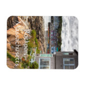 かわいらしリトルビーチハウスロックポート、マサチューセッツ マグネット (横)