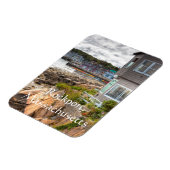 かわいらしリトルビーチハウスロックポート、マサチューセッツ マグネット (左側)