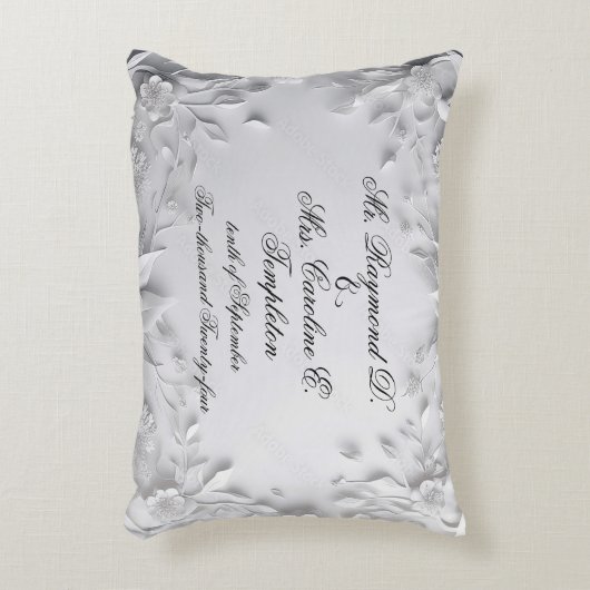 かわいらしリングや輪結婚持枕 アクセントクッション (正面(垂直))