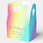 かわいらしレウパーソナライズされたンLGBTQ結婚の フェイバーボックス (オープン)