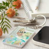 かわいらしレトロサマーデイドライブキーチェーン キーホルダー (正面右)