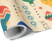 かわいらしレトロ素朴飾伝統的り ラッピングペーパー (ロールコーナー)