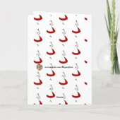 かわいらしワンダーランドのピンクのアリス空白の カード (裏面)