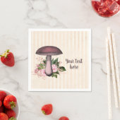 かわいらしヴィンテージとフローラカスタム スタンダードカクテルナプキン (インサイチュ)